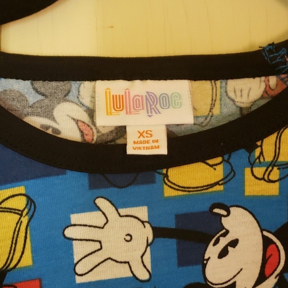 Mickey Mouse Disney Lularoe 3/4 Raglan sleeve XS - Picture 4 of 4
